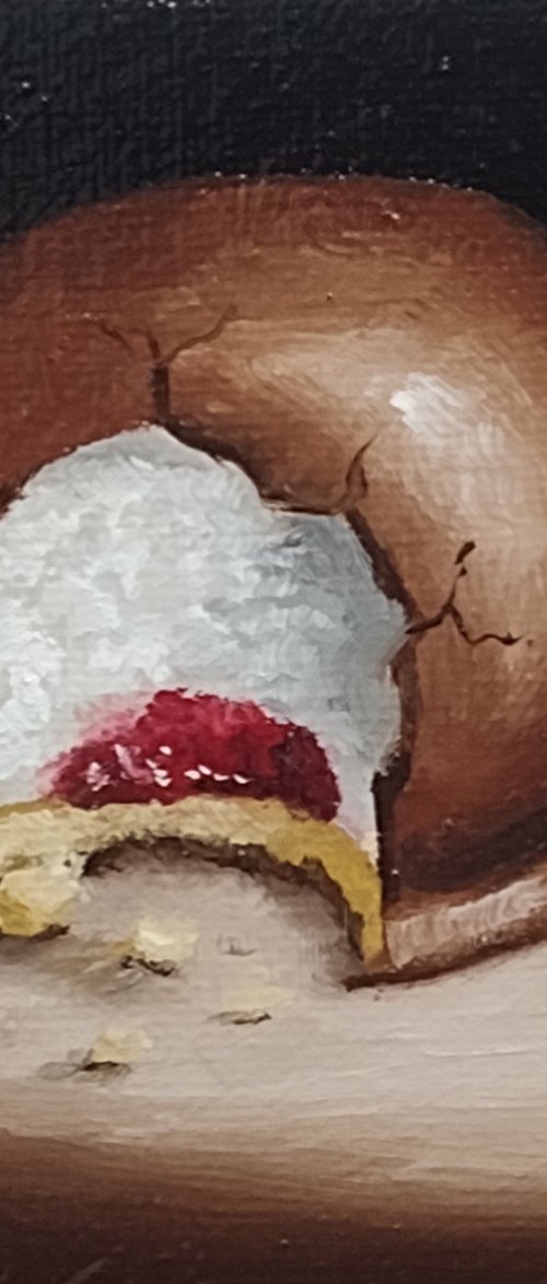 Little Jam Teacake still life by Jane Palmer Art