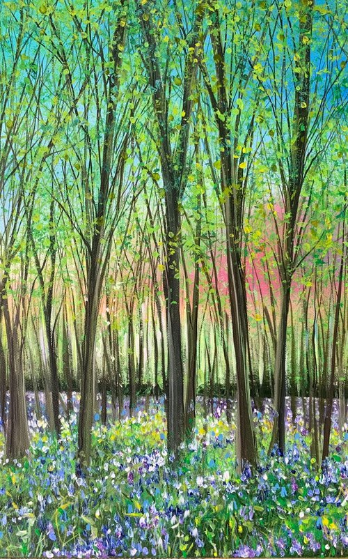 Woodland Bluebells III by Jan Rogers
