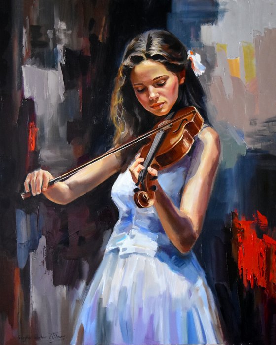 The violin player