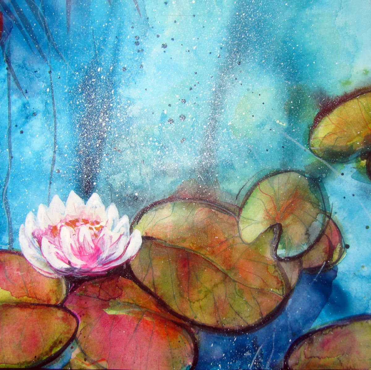 Waterlilies #5 by Violeta Damjanovic-Behrendt