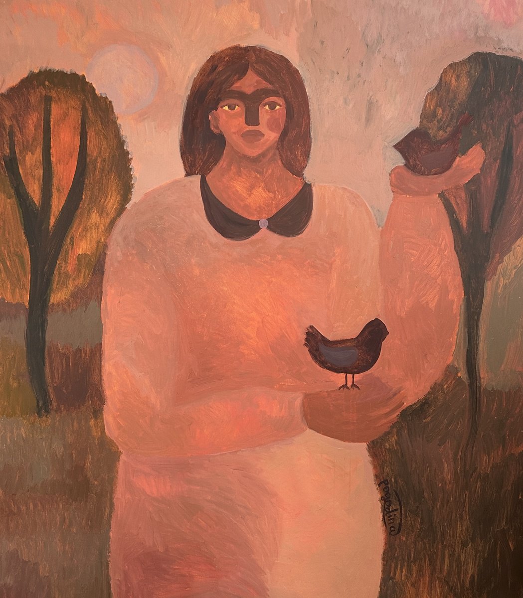 Impressionistic Portrait Acrylic Painting By Dasha Pogodina, 51 X 59, Darling, Sometimes Let Go, Original Artwork