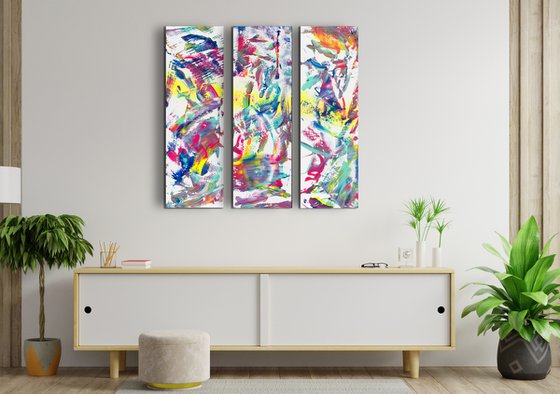 Synchrony, Triptych n° 3 Paintings