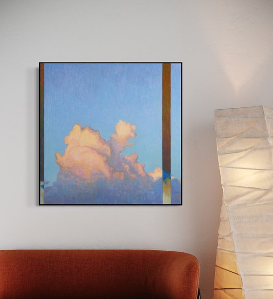 Growing cumulus clouds