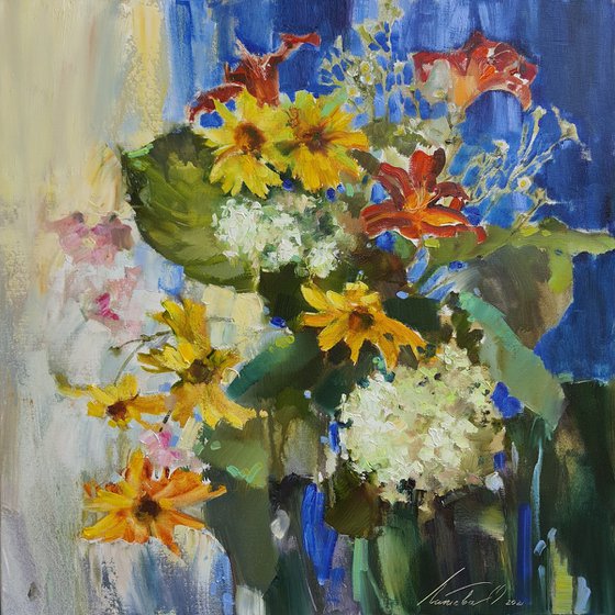 Yellow Flowers. Summer palette