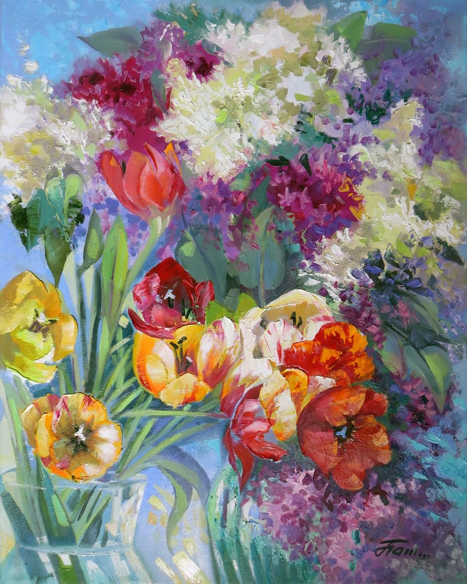SPRING BOUQUET, 50?40, oil on canvas by Olga Panina