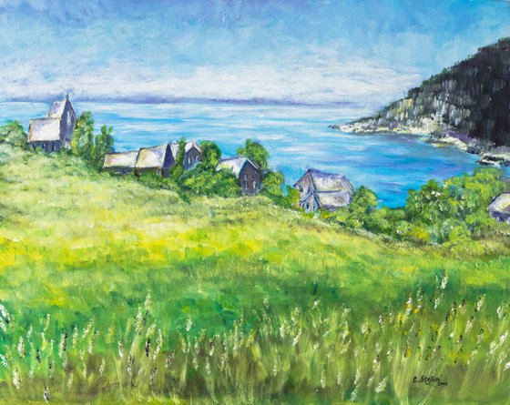 Malbaie, landscape from Charlevoix, Quebec, Canada