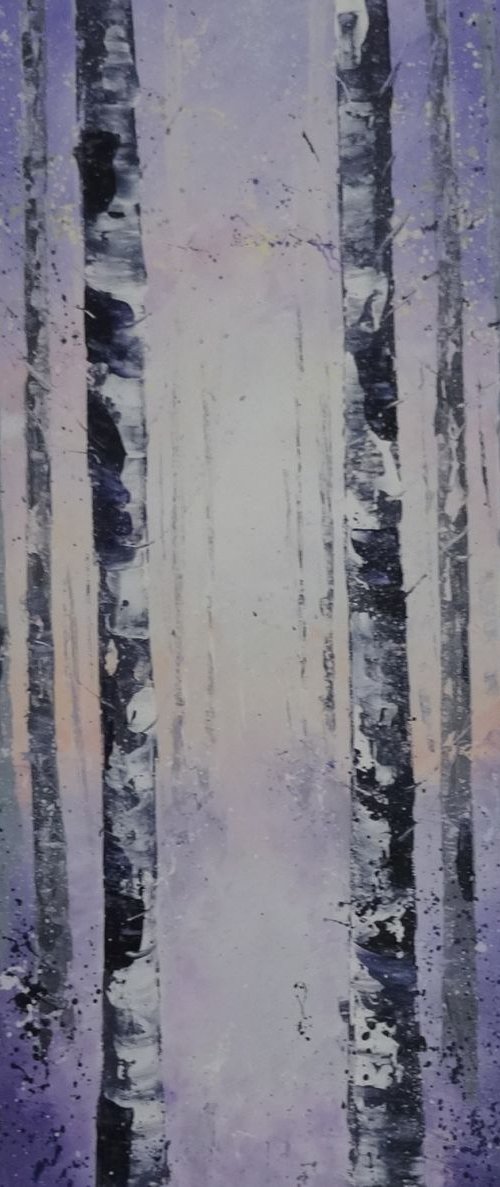 Purple Mist by Mel Davies Original Art