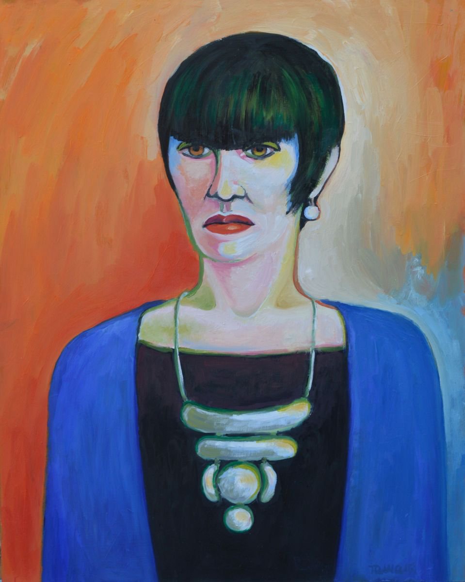 Lady in black blouse by Tamara Spitaler Skoric