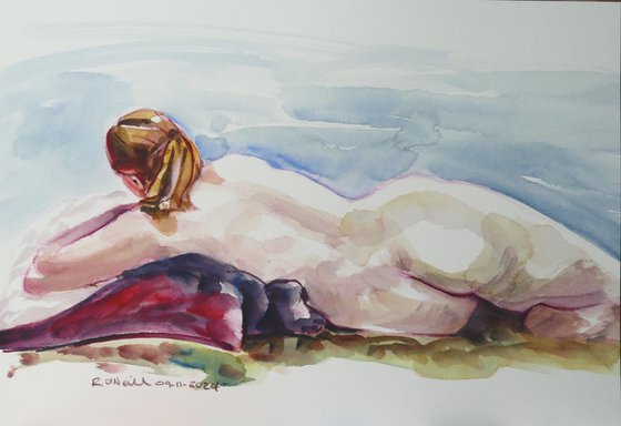 reclining female nude