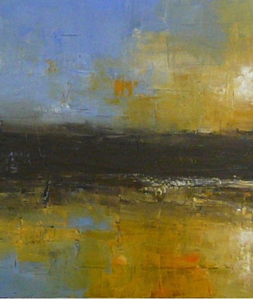 Moonwashed II  (Panoramic Landscape, 100x50cm) by Kalpana Soanes