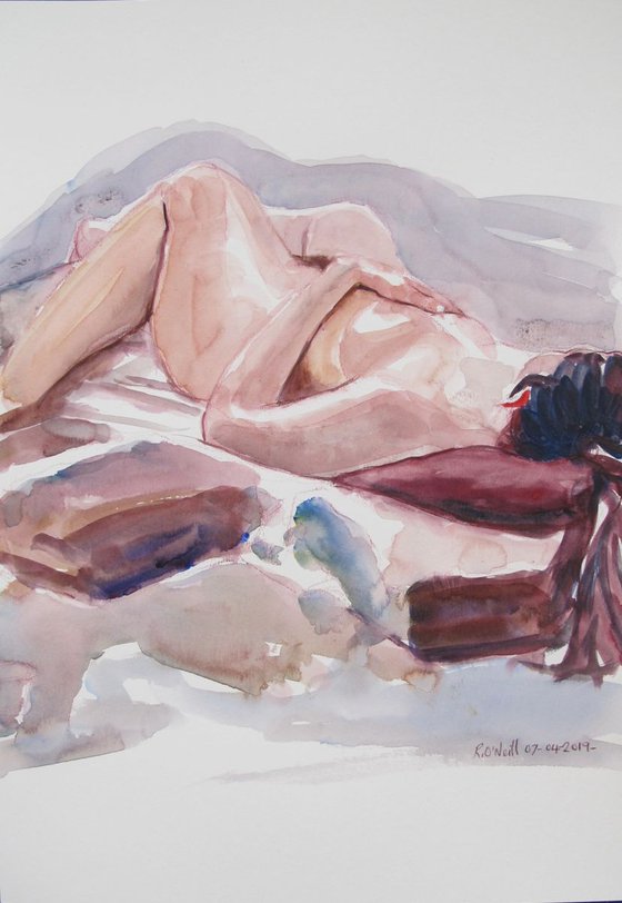 Reclining female nude