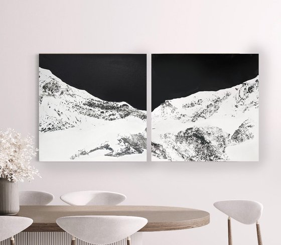 Night and Snow ( diptych)