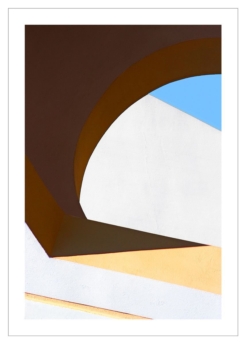 Geometric Cityscapes Photograph By Beata Podwysocka, 20 X 28, Greek Reminiscences 3, Original Artwork