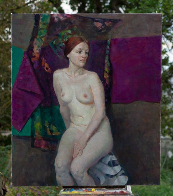 Pearl – Original Nude Oil Painting