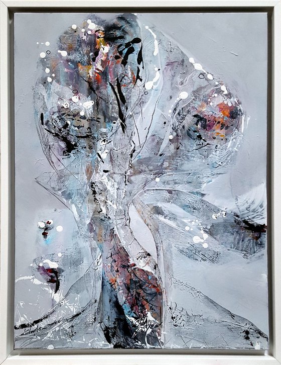 Sublime light gestural perennial still life by O KLOSKA ONEIRIC UNUIQUE ART