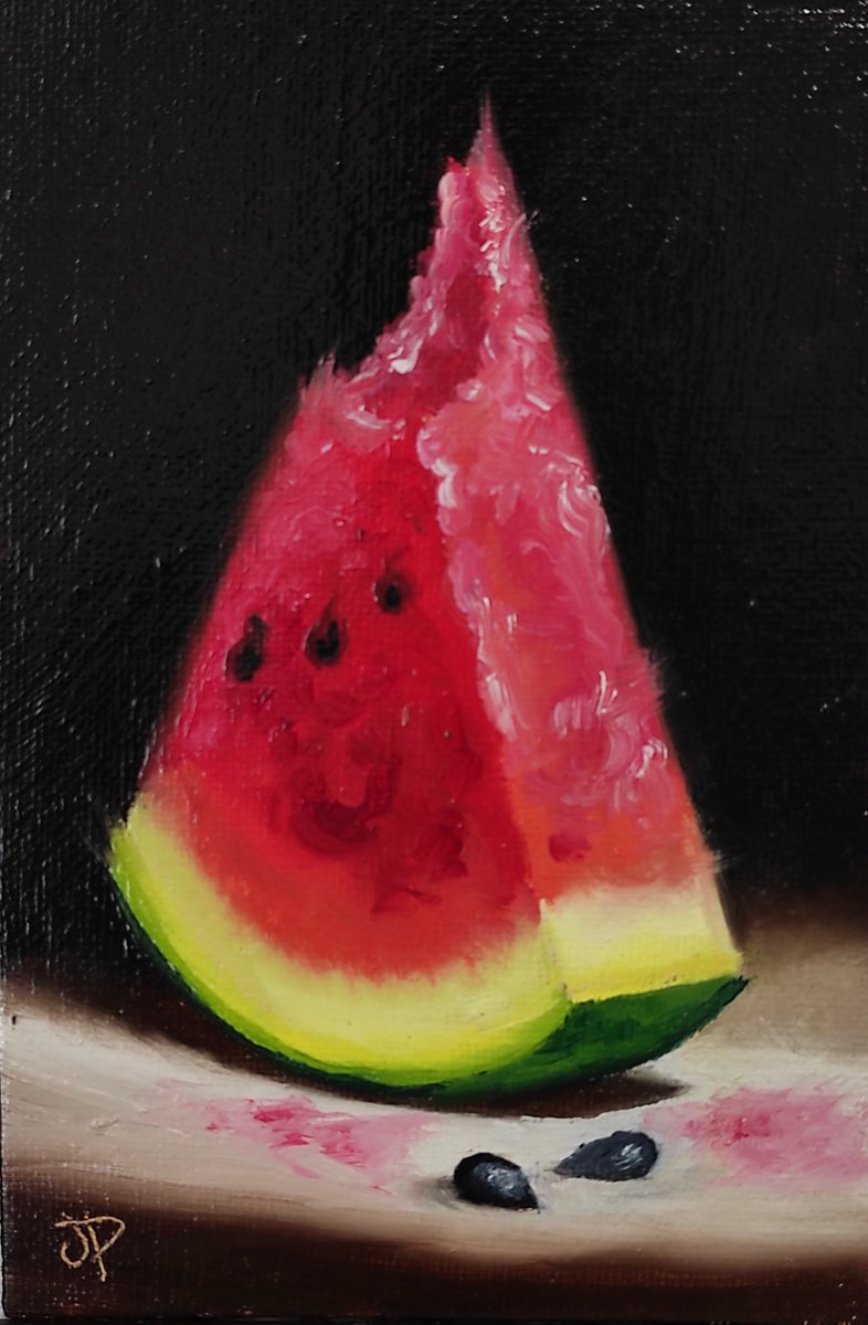 Watermelon still life by Jane Palmer Art