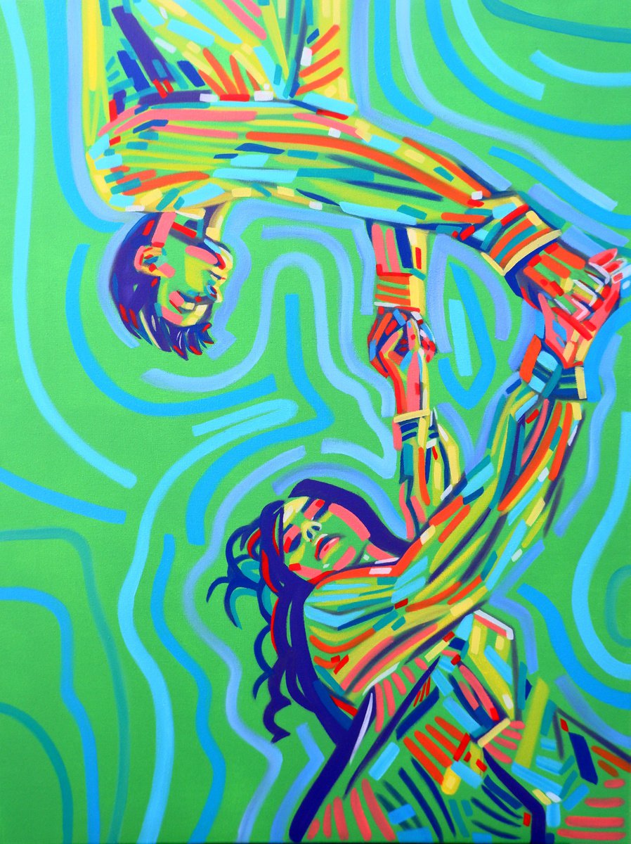 Impressionistic Portrait Oil Painting By Van Lanigh, 24 X 31", In The Heat Of The Morning, Original Artwork