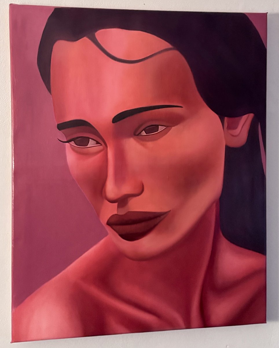 Impressionistic Portrait Oil Painting By Tim Muddiman, 24 X 30", Una, Original Artwork