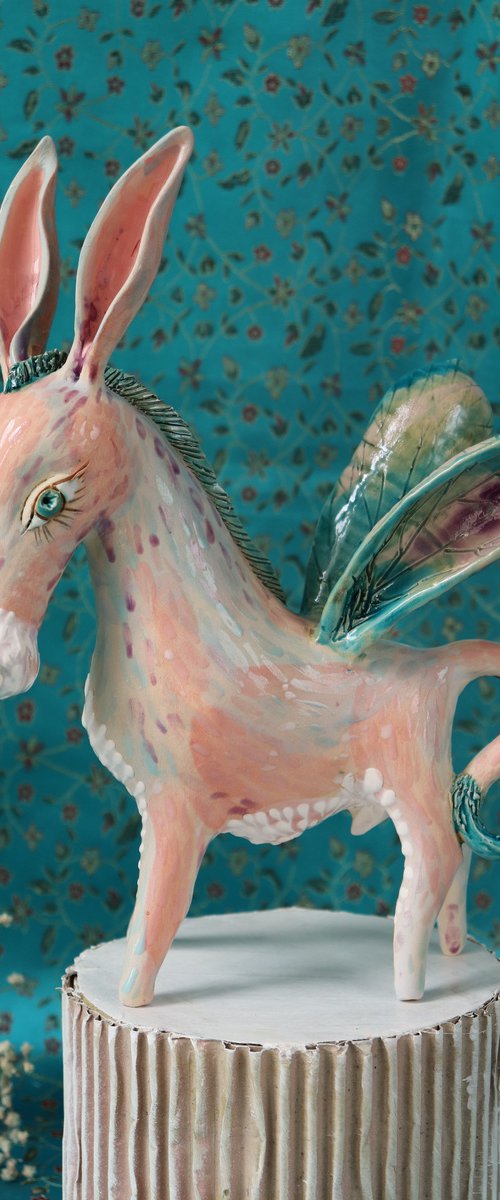 Winged donkey. by Elya Yalonetski