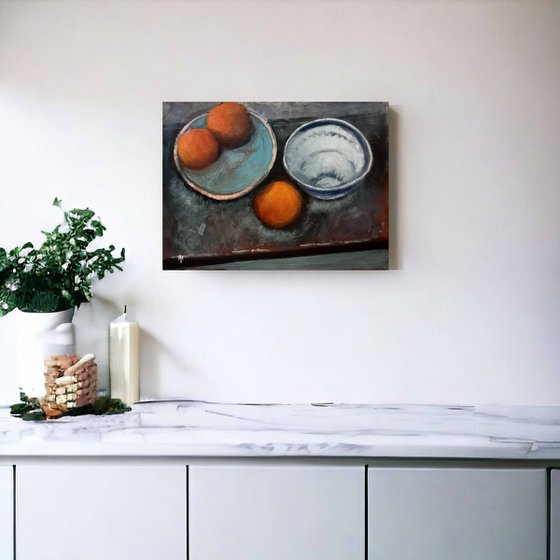 Still life with Oranges