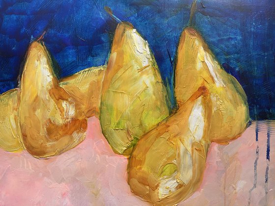 Pears - oil painting