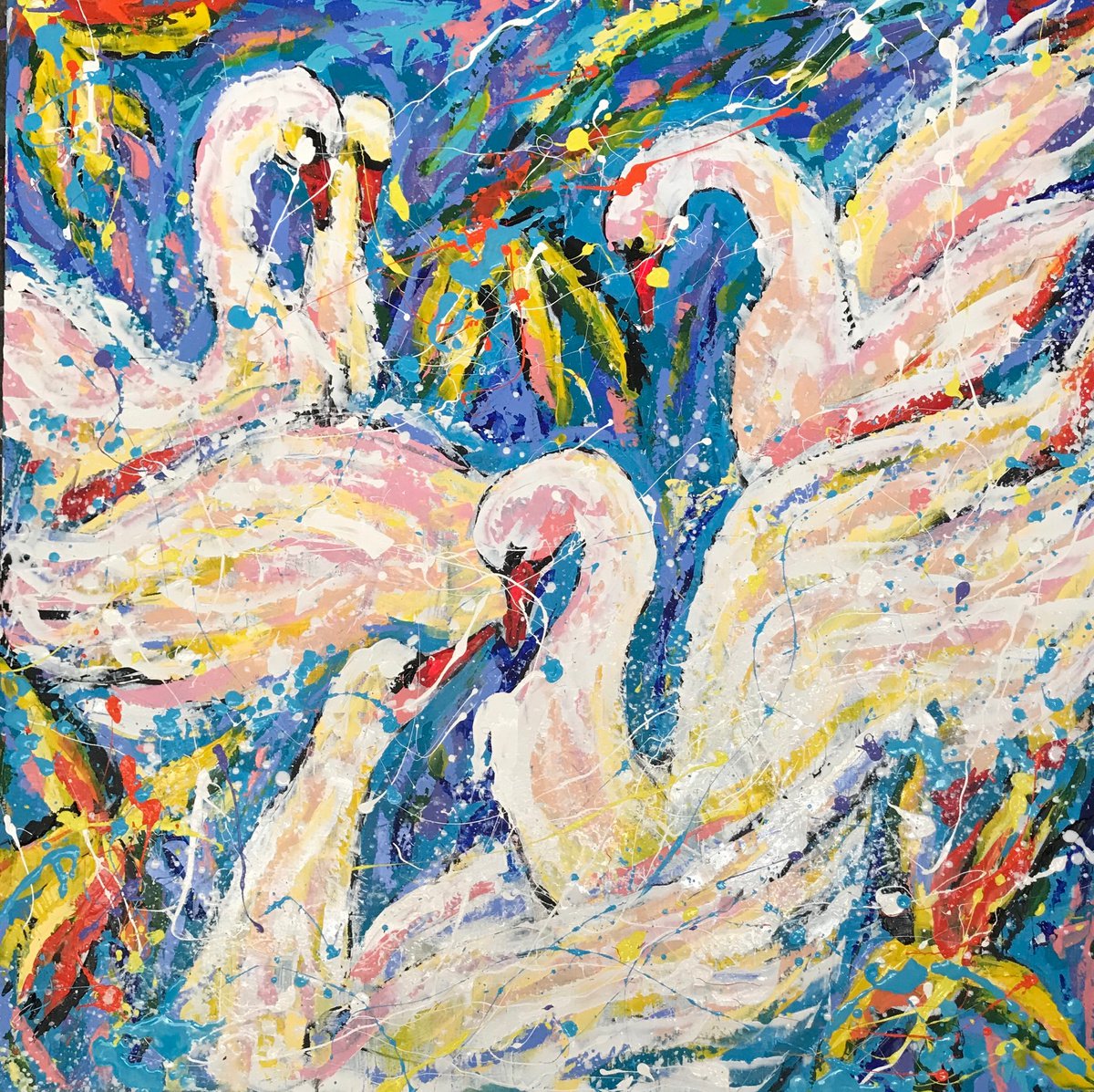 Swans by Yulia Robinson