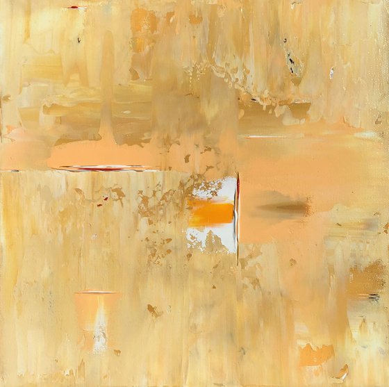 Abstract Peach Ochre White Concept