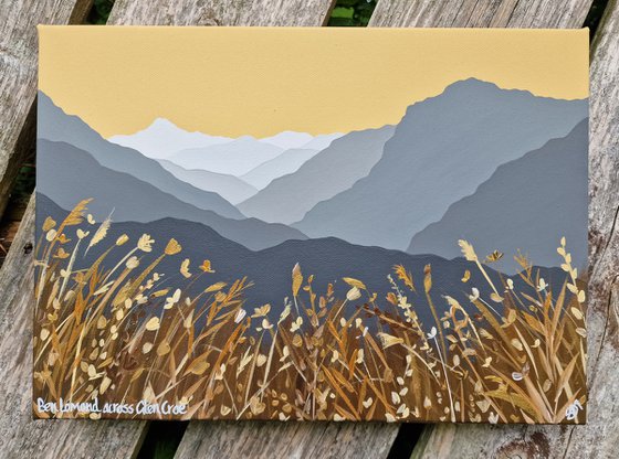 Ben Lomond across Glen Croe, Scotland