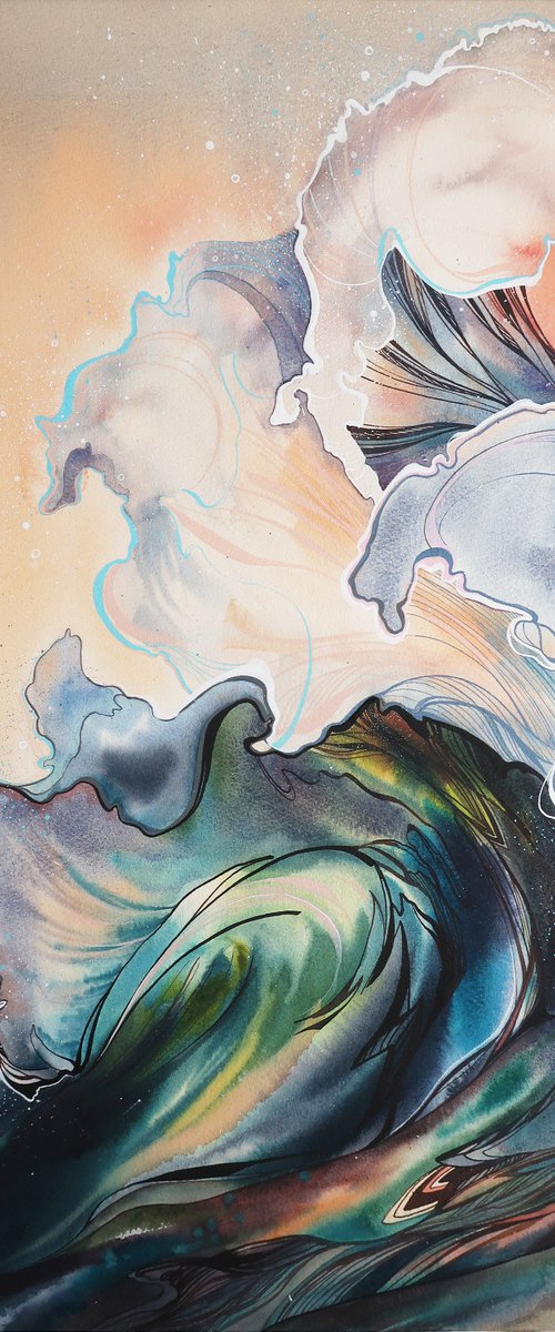 The sea runs high by Alla Vlaskina