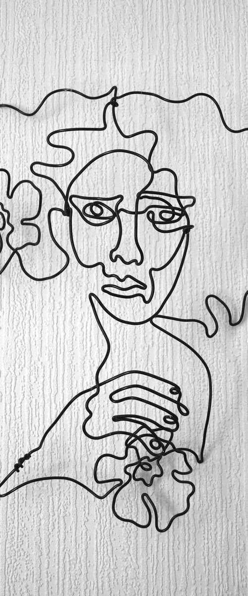Lady with Flowers by Jane Tilley