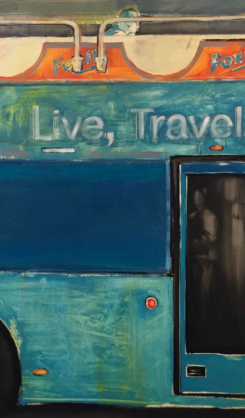 Blue bus by Yaroslav Yasenev