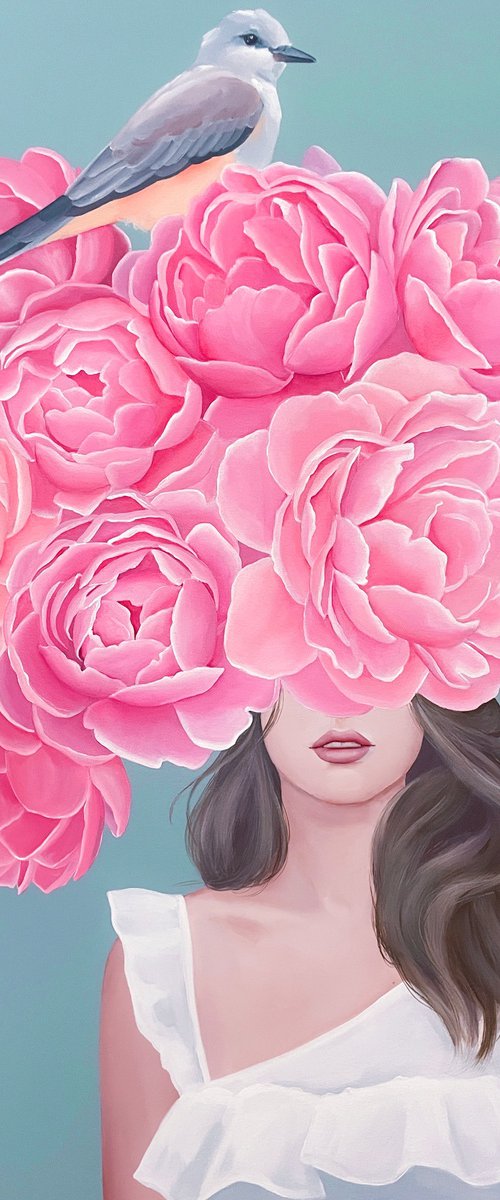 In the shade of peonies by Elina Zelena