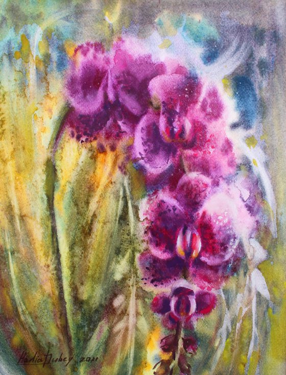 Orchid.  Original artwork