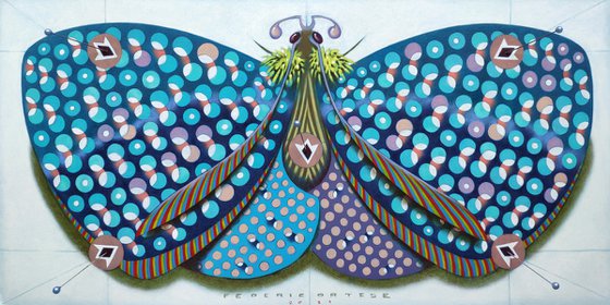 Chromatic butterfly - light blue
