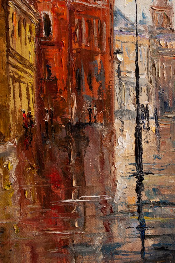 "City after the rain", city landscape