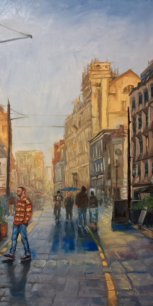 High Street City Life (Cardiff High Street) by Steffan Johnson