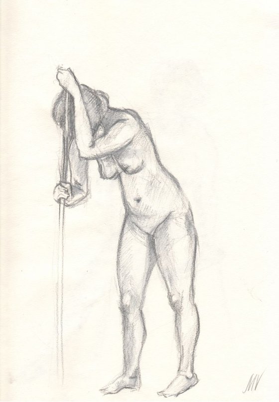 Sketch of Human body. Woman.25