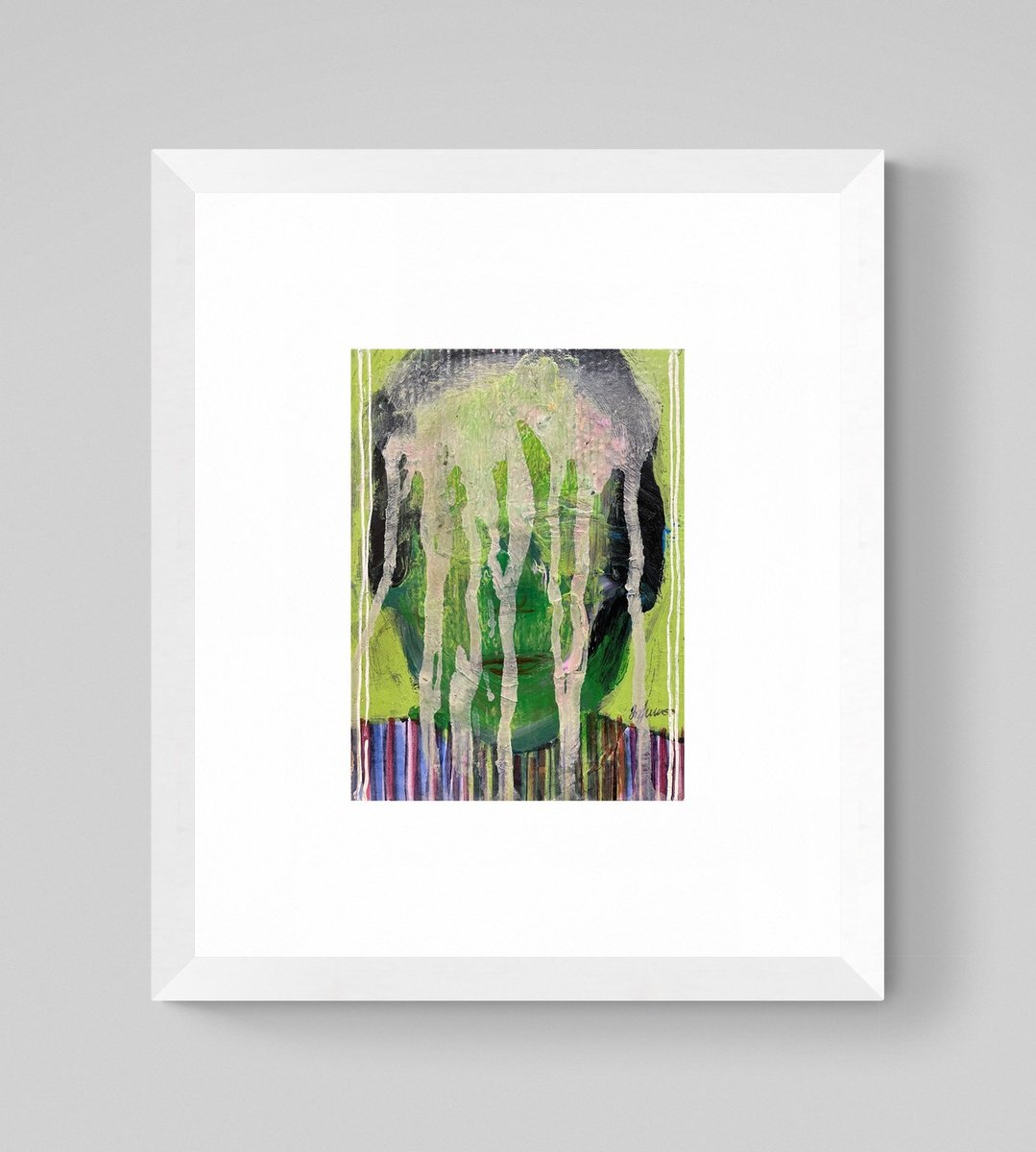 Abstracted Face Series By Gela Mikava, 13 X 15, Artwork For Sale On Artfinder