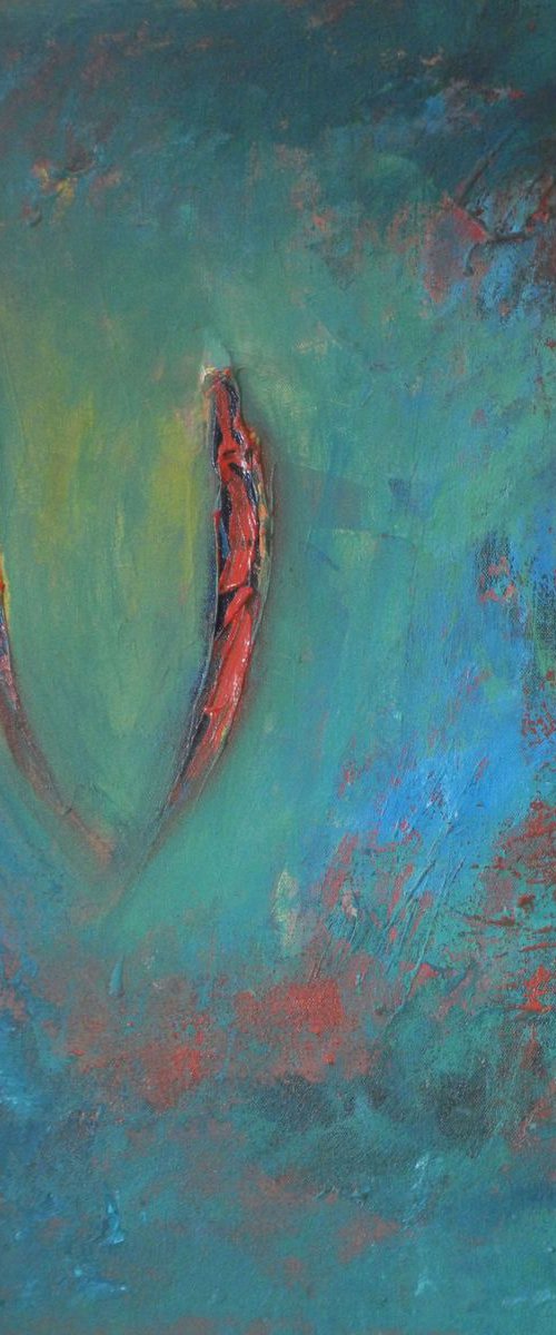 Soulmates Turquoise - 24x20 by BenWill