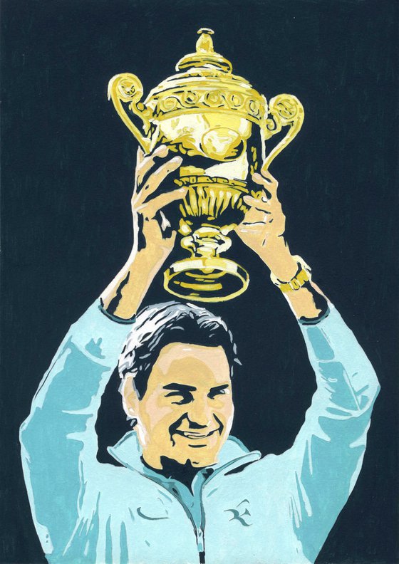 Federer won Wimbledon