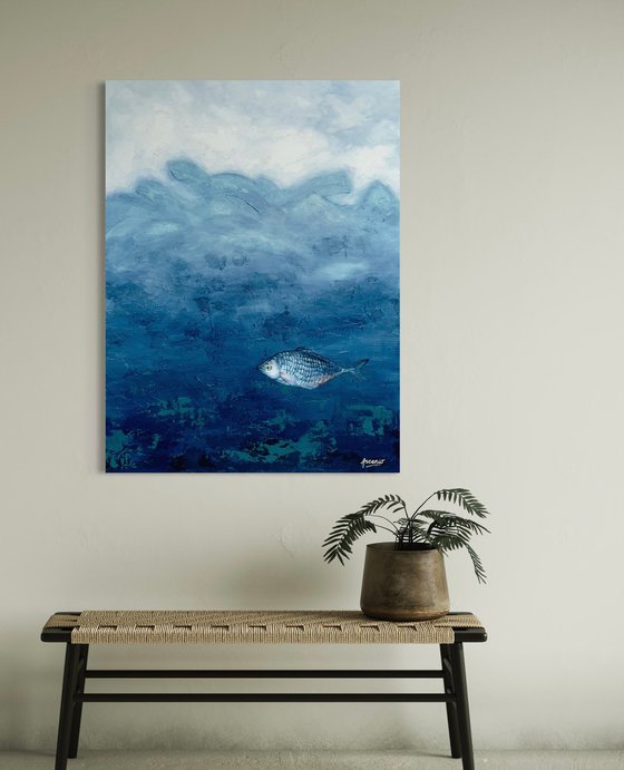 "FISH IN MY ABSTRACT OCEAN"