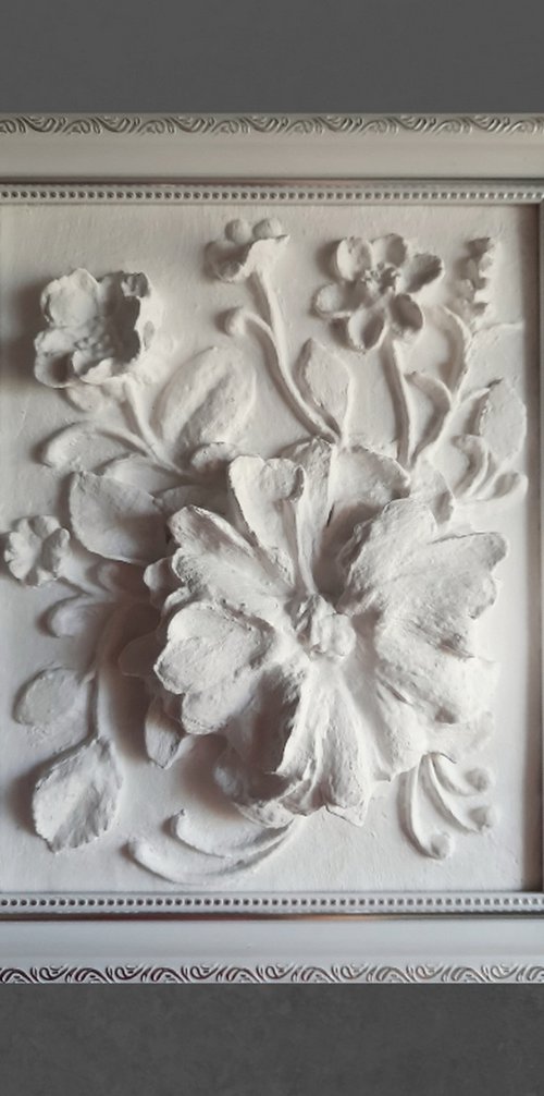 sculptural wall art "Flower" by Tatyana Mironova