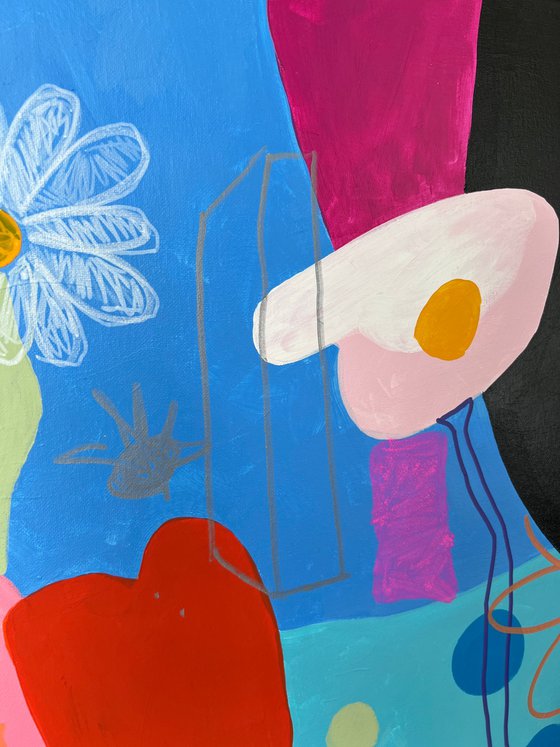Naive Flowers with Polka Dots