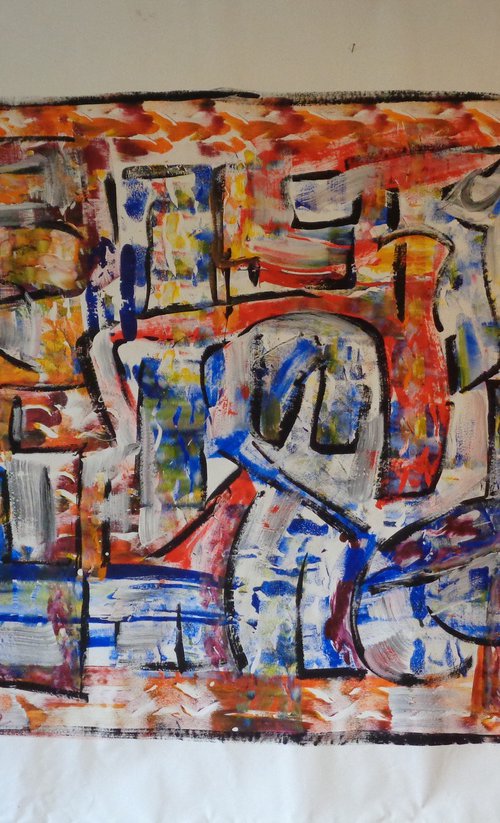 abstract-painting by Heinz Theuerkauf