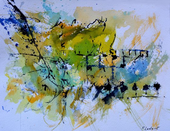 Creative criticism  - abstract watercolor - 3423