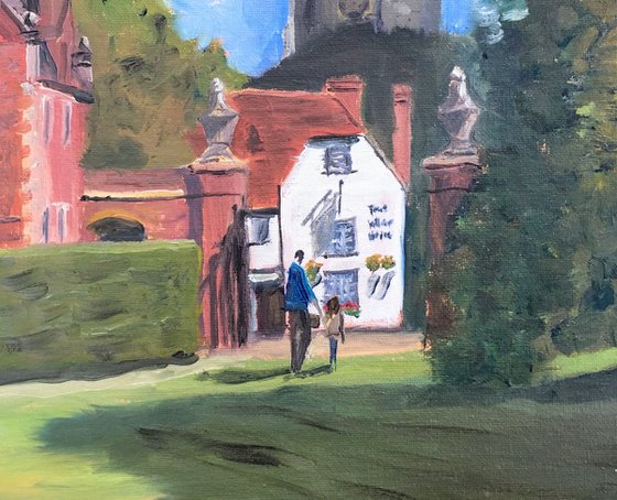 Chilham village Kent - An original oil painting