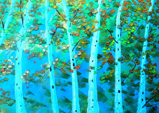 Aspens I & II. Diptych