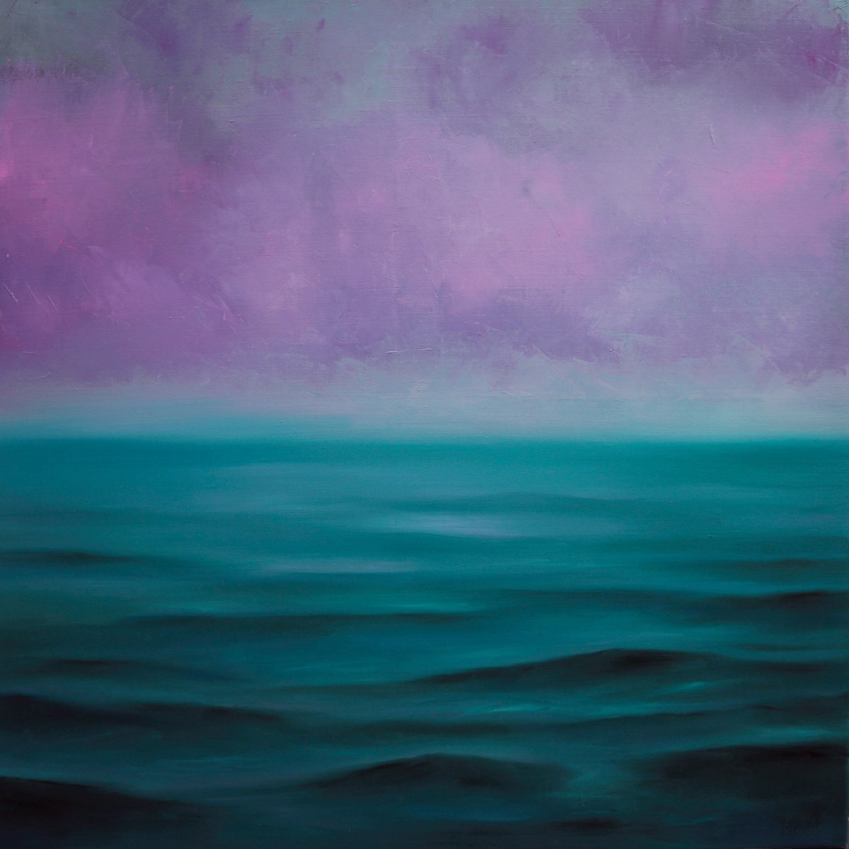 Ocean painting Ocean waves Seascape by Anna Lubchik