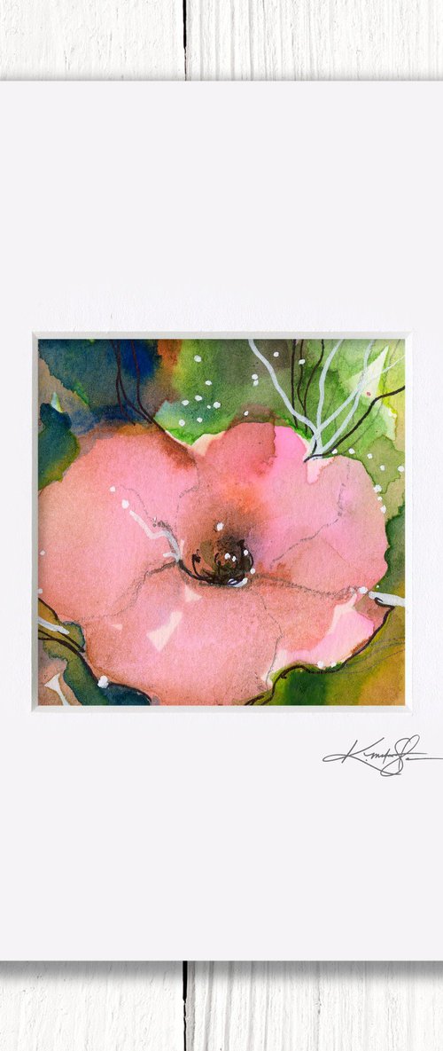 Little Dreams 40 - Small Floral Painting by Kathy Morton Stanion by Kathy Morton Stanion