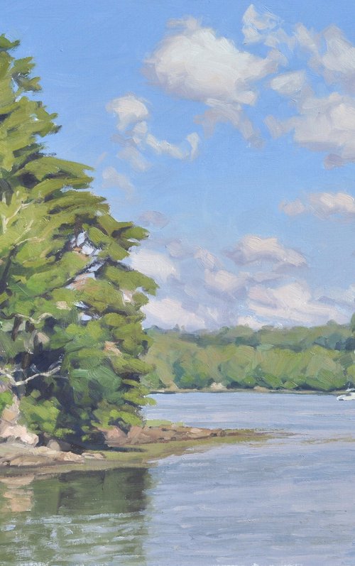 Along the Auray River by ANNE BAUDEQUIN